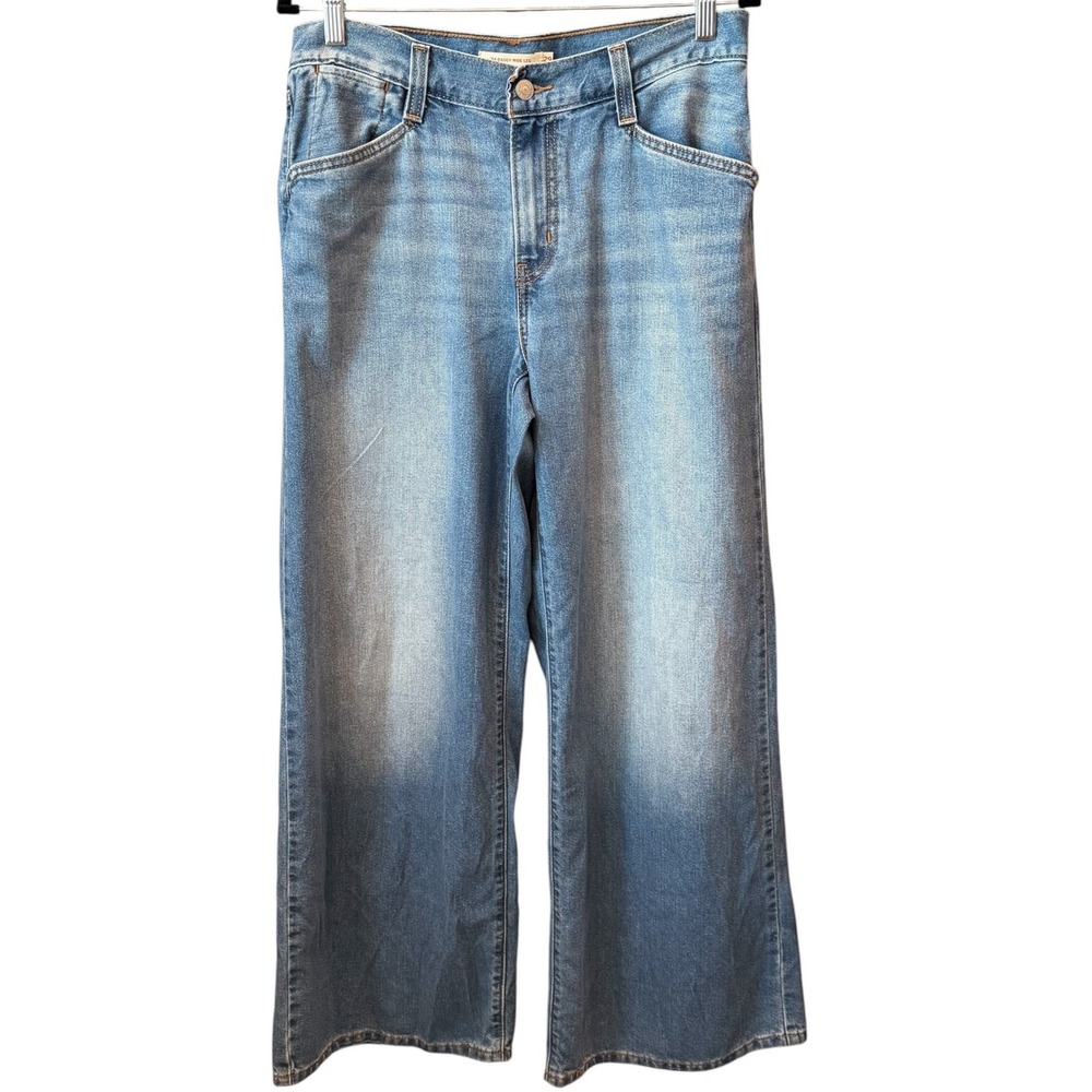 Levis 94 Baggy Wide Leg Jeans Womens Blue High Rise Denim 90s Aesthetic Size 29